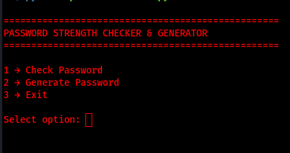 Password Strength Checker Or Generator (CLI)